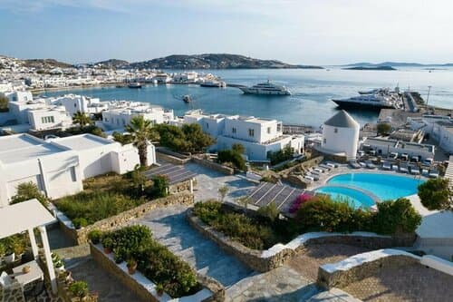 Внешний вид отеля Porto Mykonos Hotel в Миконосе