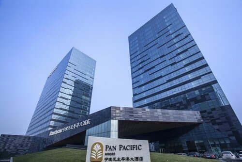 Внешний вид отеля Pan Pacific Serviced Suites Ningbo в Нинбо