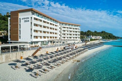 Внешний вид отеля Ammon Zeus Luxury Beach Hotel в Муниципальной единице Кассандрах