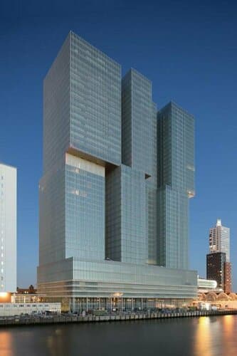 Внешний вид отеля Nhow Rotterdam Hotel в Роттердаме