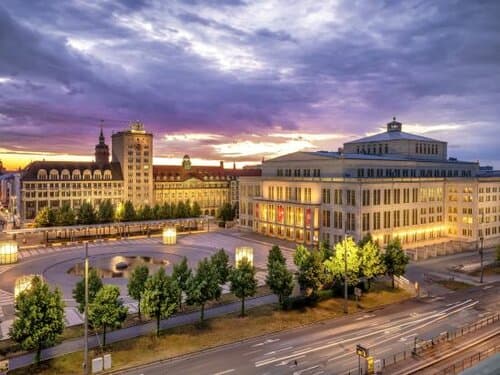 Внешний вид отеля Leipzig Marriott Hotel в Лейпциге