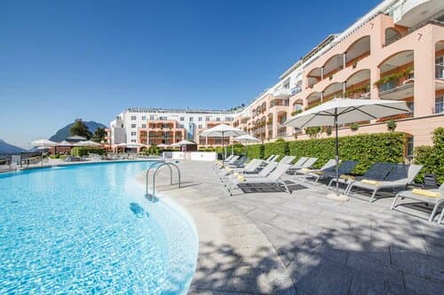 Внешний вид отеля Villa Sassa Hotel, Residence & SPA в Лугано