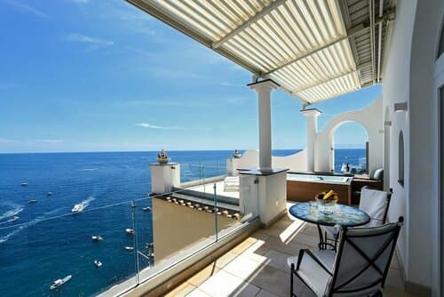 Внешний вид отеля Hotel Montemare в Позитано