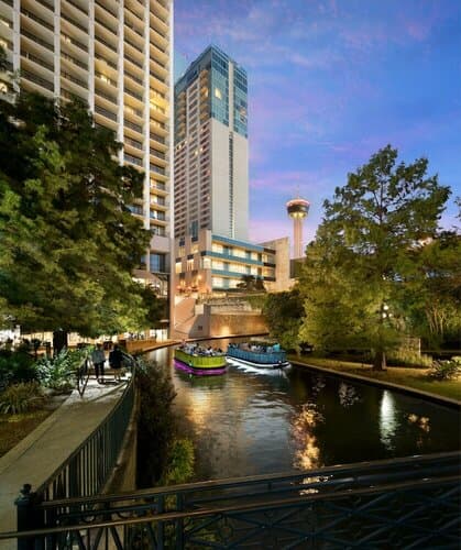 Внешний вид отеля Grand Hyatt San Antonio River Walk в Сан-Антонио