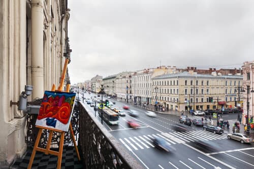 Внешний вид отеля Невский форум в Санкт-Петербурге