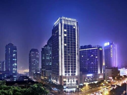 Внешний вид отеля Courtyard by Marriott Hangzhou Wulin в Ханчжоу