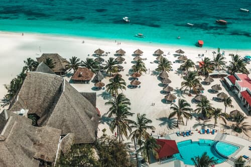 Внешний вид отеля Kendwa Rocks Beach Hotel