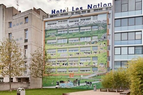 Внешний вид отеля Hotel Les Nations в Женеве