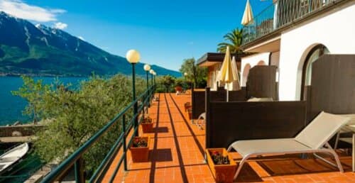 Внешний вид отеля Hotel Leonardo da Vinci в Лимоне-суль-Гарде